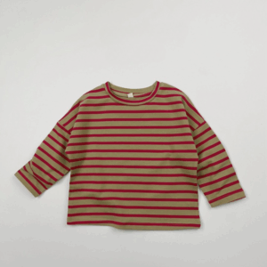 ზოლიანი გრძელსახელოებიანი ზედა